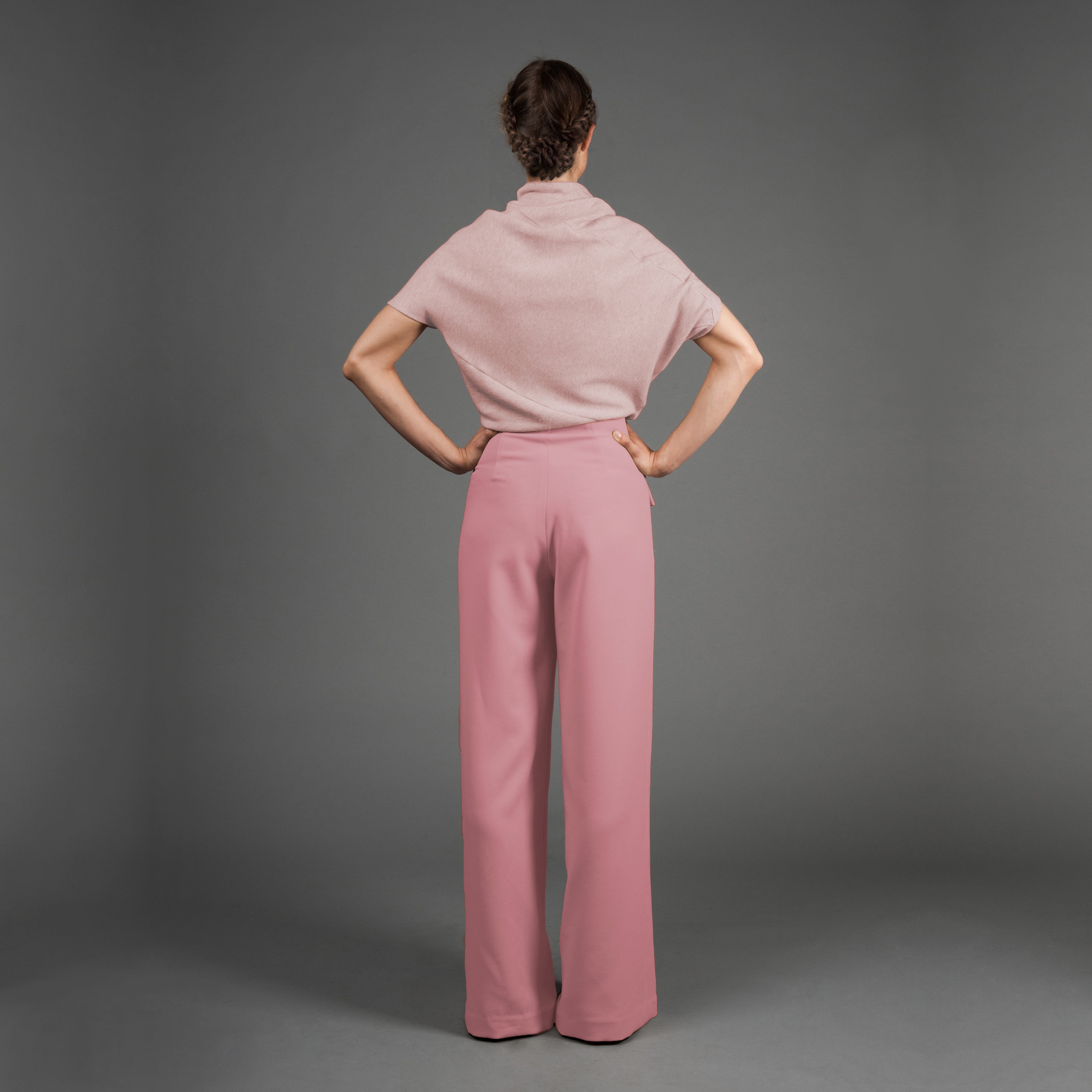 Joseph Ribkoff Ultra Pink Wide-Leg Pants Style 241095