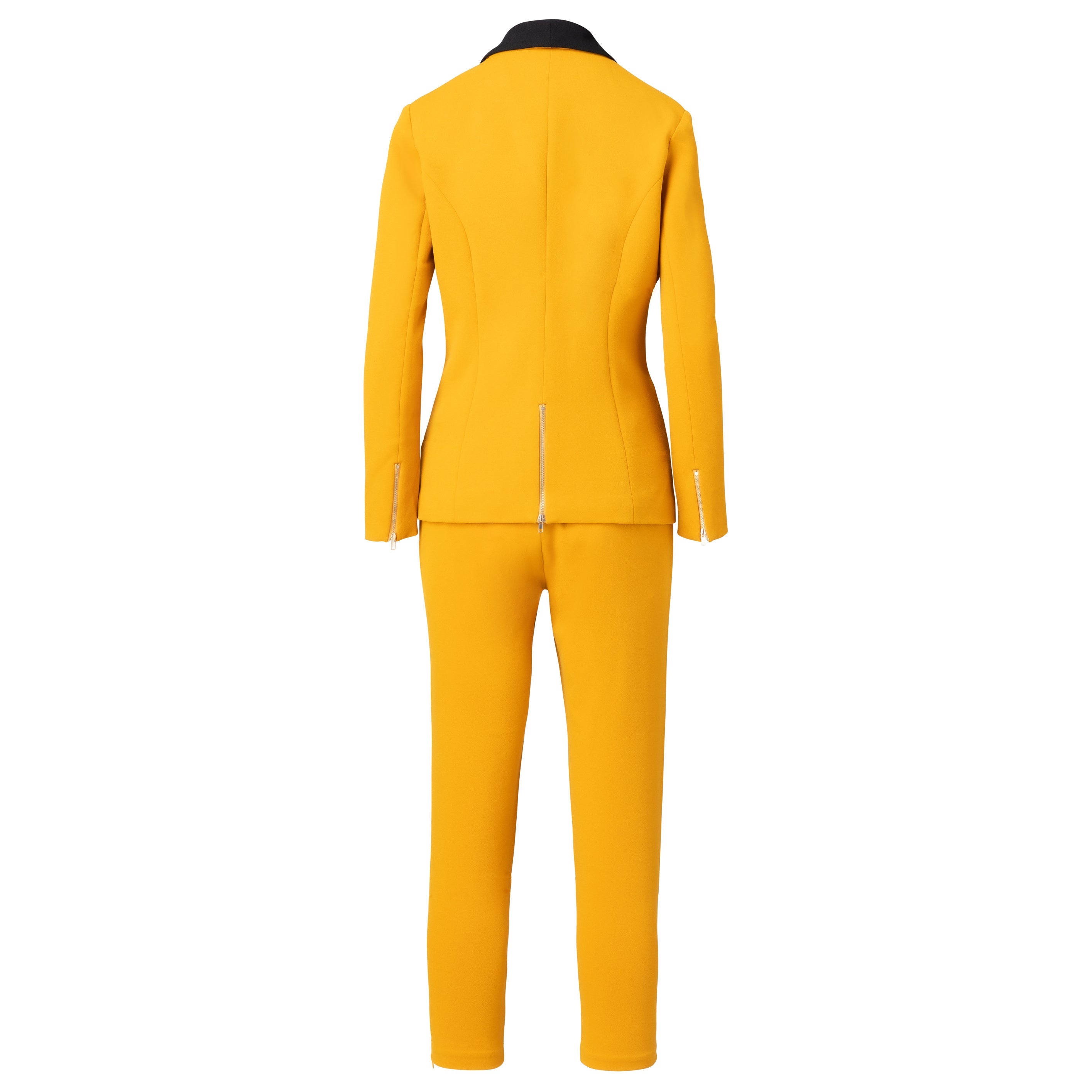 Ladies yellow dress clearance suit